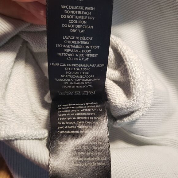 Eleven Paris Pastelcore Clean girl Half-Zip Light Blue Sweatshirt - Picture 9 of 11